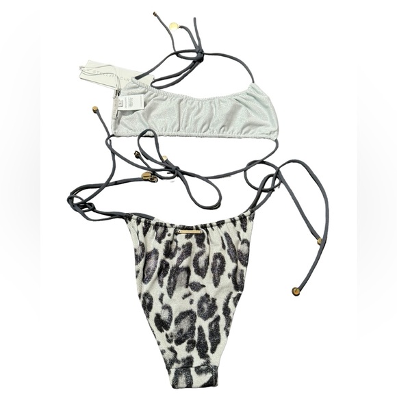 STELLA MCCARTNEY**Silver Leopard Bikini Set***Small $389 - Picture 9 of 10